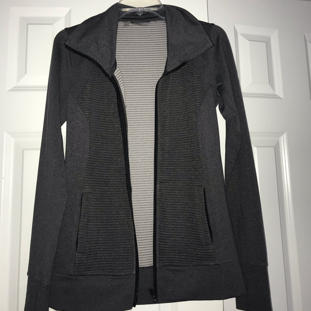 Athleta grey zip up jacket